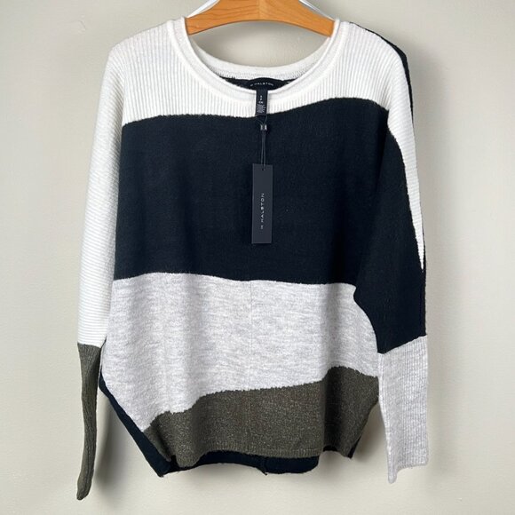 HALSTON Colorblock Dolman Sweater. Size: S - Picture 5 of 9